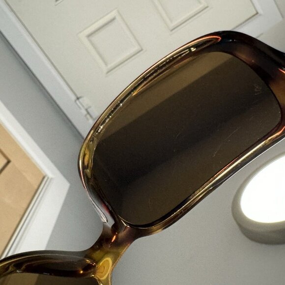 RAY BAN RB 4068 642/57 HAVANA Glass POLARIZED Lenses SUNGLASSES 60-17 - Picture 8 of 10